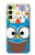S2521 可愛いオタクフクロウ漫画 Cute Nerd Owl Cartoon Samsung Galaxy A25 5G バックケース、フリップケース・カバー
