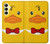S2760 イエロー アヒル タキシード 漫画 Yellow Duck Tuxedo Cartoon Samsung Galaxy A25 5G バックケース、フリップケース・カバー