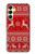 S2835 クリスマス トナカイ パターン Christmas Reindeer Knitted Pattern Samsung Galaxy A25 5G バックケース、フリップケース・カバー