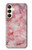 S2843 ピンクマーブル Pink Marble Texture Samsung Galaxy A25 5G バックケース、フリップケース・カバー