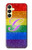 S2899 レインボーLGBTゲイプライド旗 Rainbow LGBT Gay Pride Flag Samsung Galaxy A25 5G バックケース、フリップケース・カバー