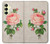 S3079 ピンクローズ Vintage Pink Rose Samsung Galaxy A25 5G バックケース、フリップケース・カバー