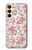 S3095 ヴィンテージ・バラ Vintage Rose Pattern Samsung Galaxy A25 5G バックケース、フリップケース・カバー