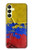 S3306 コロンビアの旗ビンテージフットボールのグラフィック Colombia Flag Vintage Football Graphic Samsung Galaxy A25 5G バックケース、フリップケース・カバー