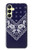 S3357 ネイビーブルーバンダナパターン Navy Blue Bandana Pattern Samsung Galaxy A25 5G バックケース、フリップケース・カバー