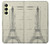 S3474 エッフェル建築図面 Eiffel Architectural Drawing Samsung Galaxy A25 5G バックケース、フリップケース・カバー