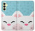 S3542 かわいい猫漫画 Cute Cat Cartoon Samsung Galaxy A25 5G バックケース、フリップケース・カバー