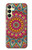 S3694 ヒッピーアートパターン Hippie Art Pattern Samsung Galaxy A25 5G バックケース、フリップケース・カバー