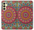 S3694 ヒッピーアートパターン Hippie Art Pattern Samsung Galaxy A25 5G バックケース、フリップケース・カバー