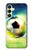 S3844 輝くサッカー サッカーボール Glowing Football Soccer Ball Samsung Galaxy A25 5G バックケース、フリップケース・カバー