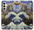 S3851 アートの世界 ヴァンゴッホ 北斎 ダヴィンチ World of Art Van Gogh Hokusai Da Vinci Samsung Galaxy A25 5G バックケース、フリップケース・カバー