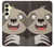 S3855 ナマケモノの顔の漫画 Sloth Face Cartoon Samsung Galaxy A25 5G バックケース、フリップケース・カバー