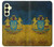 S3858 ウクライナ ヴィンテージ旗 Ukraine Vintage Flag Samsung Galaxy A25 5G バックケース、フリップケース・カバー