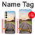 S3866 鉄道直線線路 Railway Straight Train Track Samsung Galaxy A25 5G バックケース、フリップケース・カバー