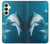S3878 イルカ Dolphin Samsung Galaxy A25 5G バックケース、フリップケース・カバー