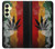 S3890 レゲエ ラスタ フラッグ スモーク Reggae Rasta Flag Smoke Samsung Galaxy A25 5G バックケース、フリップケース・カバー