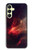 S3897 赤い星雲の宇宙 Red Nebula Space Samsung Galaxy A25 5G バックケース、フリップケース・カバー
