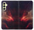 S3897 赤い星雲の宇宙 Red Nebula Space Samsung Galaxy A25 5G バックケース、フリップケース・カバー