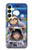 S3915 アライグマの女子 赤ちゃんナマケモノ宇宙飛行士スーツ Raccoon Girl Baby Sloth Astronaut Suit Samsung Galaxy A25 5G バックケース、フリップケース・カバー