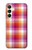 S3941 LGBT レズビアン プライド フラグ チェック柄 LGBT Lesbian Pride Flag Plaid Samsung Galaxy A25 5G バックケース、フリップケース・カバー