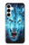 S0752 青火災狼 Blue Fire Grim Wolf Samsung Galaxy A35 5G バックケース、フリップケース・カバー