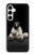 S0878 黒いくま Black Bear Samsung Galaxy A35 5G バックケース、フリップケース・カバー