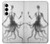 S1432 頭蓋骨のタコのX線 Skull Octopus X-ray Samsung Galaxy A35 5G バックケース、フリップケース・カバー