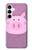 S3269 豚の漫画 Pig Cartoon Samsung Galaxy A35 5G バックケース、フリップケース・カバー
