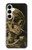 S3358 ヴィンセント・ヴァン・ゴッホ スケルトンタバコ Vincent Van Gogh Skeleton Cigarette Samsung Galaxy A35 5G バックケース、フリップケース・カバー