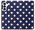 S3533 ブルーの水玉 Blue Polka Dot Samsung Galaxy A35 5G バックケース、フリップケース・カバー