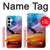 S3841 白頭ワシ カラフルな空 Bald Eagle Flying Colorful Sky Samsung Galaxy A35 5G バックケース、フリップケース・カバー