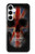 S3848 イギリスの旗の頭蓋骨 United Kingdom Flag Skull Samsung Galaxy A35 5G バックケース、フリップケース・カバー