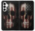 S3850 アメリカの国旗の頭蓋骨 American Flag Skull Samsung Galaxy A35 5G バックケース、フリップケース・カバー