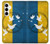 S3857 平和鳩 ウクライナの旗 Peace Dove Ukraine Flag Samsung Galaxy A35 5G バックケース、フリップケース・カバー