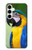 S3888 コンゴウインコの顔の鳥 Macaw Face Bird Samsung Galaxy A35 5G バックケース、フリップケース・カバー