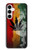 S3890 レゲエ ラスタ フラッグ スモーク Reggae Rasta Flag Smoke Samsung Galaxy A35 5G バックケース、フリップケース・カバー