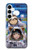 S3915 アライグマの女子 赤ちゃんナマケモノ宇宙飛行士スーツ Raccoon Girl Baby Sloth Astronaut Suit Samsung Galaxy A35 5G バックケース、フリップケース・カバー