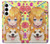 S3918 赤ちゃんコーギー犬コーギー女の子キャンディー Baby Corgi Dog Corgi Girl Candy Samsung Galaxy A35 5G バックケース、フリップケース・カバー