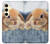 S0242 可愛いウサギ Cute Rabbit Samsung Galaxy S24 バックケース、フリップケース・カバー