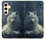 S1516 ホワイトウルフ White Wolf Samsung Galaxy S24 バックケース、フリップケース・カバー