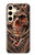 S1675 頭蓋骨の血のタトゥー Skull Blood Tattoo Samsung Galaxy S24 バックケース、フリップケース・カバー