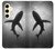 S2367 サメモノクロ Shark Monochrome Samsung Galaxy S24 バックケース、フリップケース・カバー