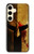 S2439 戦士スパルタンヘルメット Warrior Spartan Helmet Samsung Galaxy S24 バックケース、フリップケース・カバー