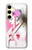 S2579 着物 Japanese Traditional Geisha Kimono Samsung Galaxy S24 バックケース、フリップケース・カバー