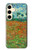 S2681 フィールドポピーのヴィンセント・ヴァン・ゴッホ Field Of Poppies Vincent Van Gogh Samsung Galaxy S24 バックケース、フリップケース・カバー