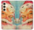 S2840 クリスマスヴィンテージサンタ Christmas Vintage Santa Samsung Galaxy S24 バックケース、フリップケース・カバー