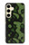 S2877 グリーンスネークスキン グラフィックプリント Green Snake Skin Graphic Printed Samsung Galaxy S24 バックケース、フリップケース・カバー