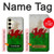 S2976 ウェールズサッカー Wales Football Soccer Red Dragon Flag Samsung Galaxy S24 バックケース、フリップケース・カバー