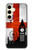 S2979 イングランドサッカー England Football Soccer Flag Samsung Galaxy S24 バックケース、フリップケース・カバー