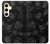 S3153 黒バラ Black Roses Samsung Galaxy S24 バックケース、フリップケース・カバー